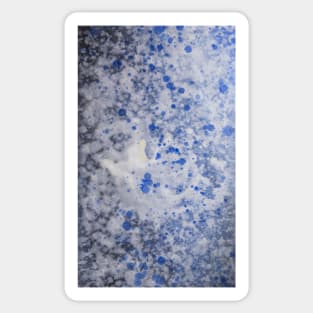 Fluid Rain Drops Abstract Painting Sticker